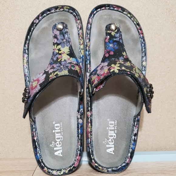 Alegria Shoes - Carina Noche Flora Alegria Sandals Size 41